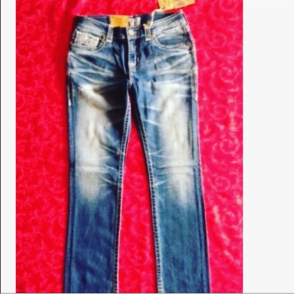 NEW! BIG STAR NINA STRAIGHT JEANS Size 24-34 - Picture 2 of 4