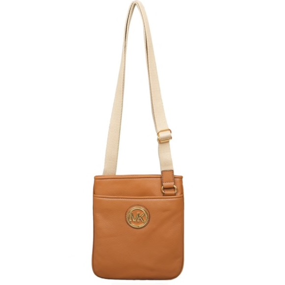 Michael Kors Fulton Luggage leather crossbody