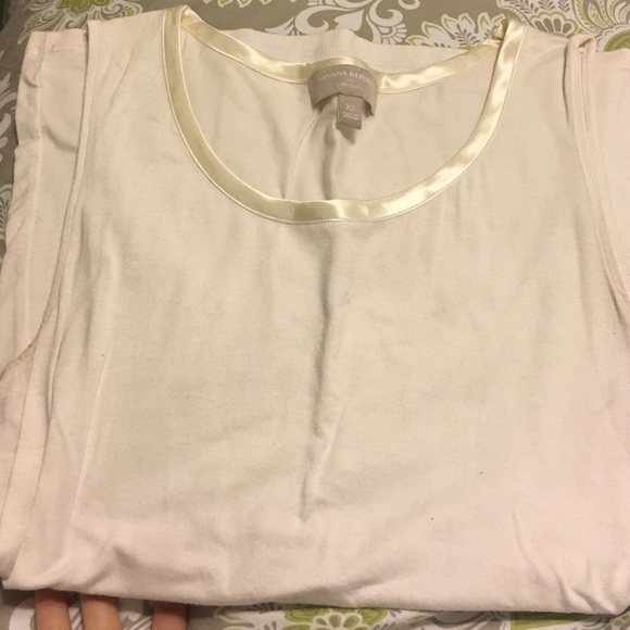 Banana republic satin trim tank XS - cream