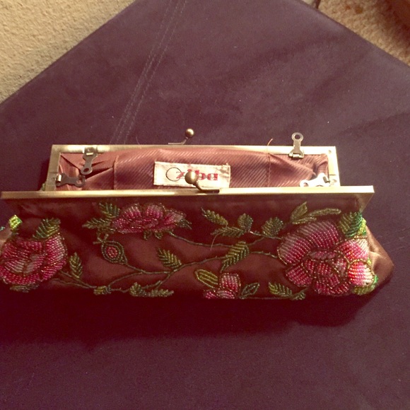Satin clutch