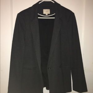 Loft gray flannel blazer