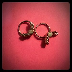 Cute 18g opal nose rings. BRAND NEW