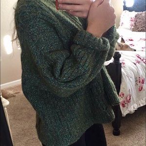 Forest green knit