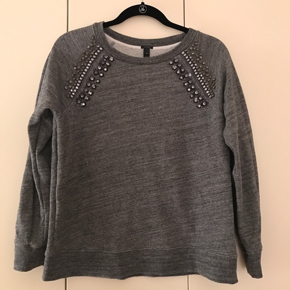 J. Crew Beaded Sweatshirt
