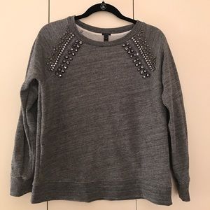 J. Crew Beaded Sweatshirt