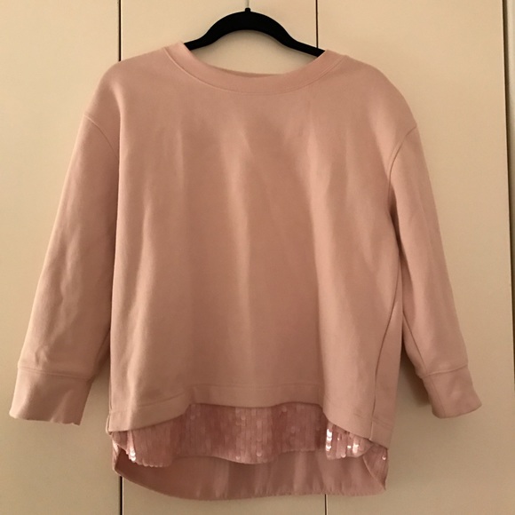 🏷CYBER MONDAY SALE🏷J.Crew Pink Sequin Sweatshirt