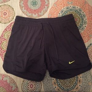 Charcoal grey Nike athletic shorts