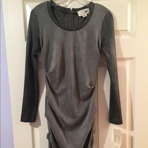 Grey bodycon Nicole Miller dress