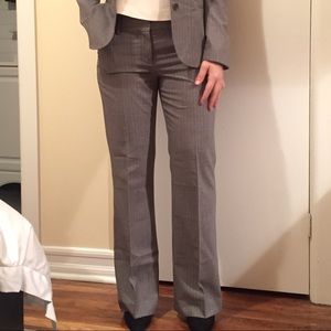 Theory Gray Pinstripe Pants Size 6