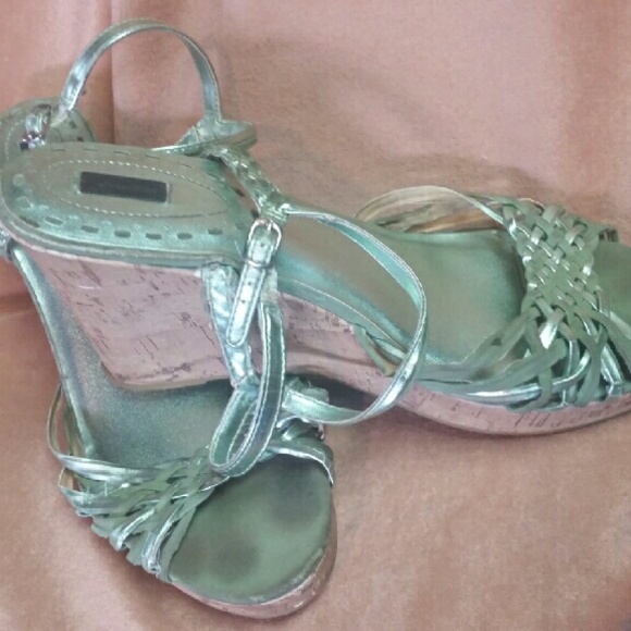 Strappy mint Green Wedges