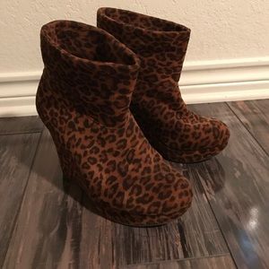 Gianni Bini Leopard Booties