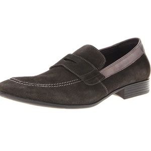 Robert Graham Grey Suede "Reese" loafer