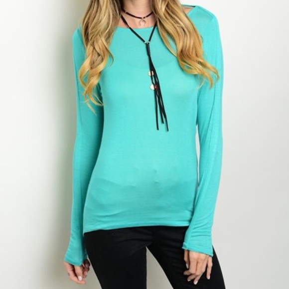 Scoop Back Thin Mint Top
