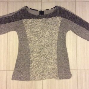 Anthropologie grey comfy sweater-like top