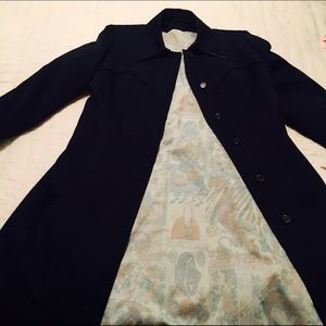 Vintage Forecaster of Boston Navy Blue Coat