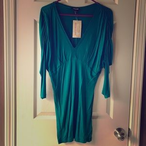 3/4 sleeve turquoise Guess top