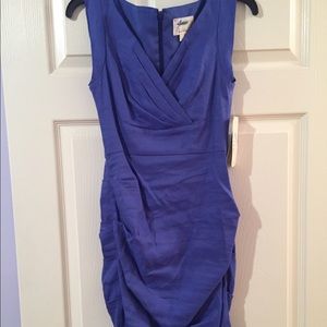 Blue linen Nicole Miller dress