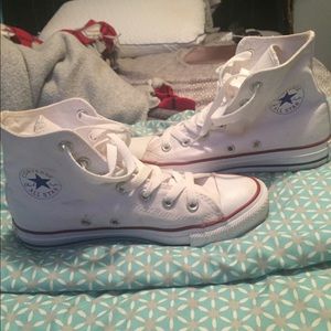 White Hi Top Converse