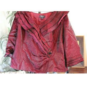 Shimmery Formal Evening Jacket Plus Size 24