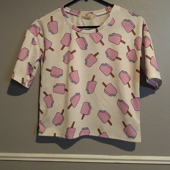 Ice cream crop top
