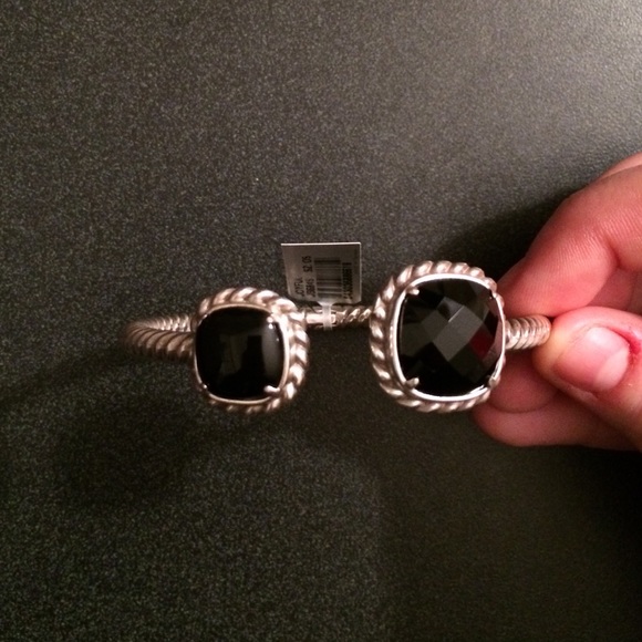 Silver & black Brighton bracelet