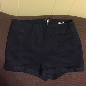 High waist denim shorts