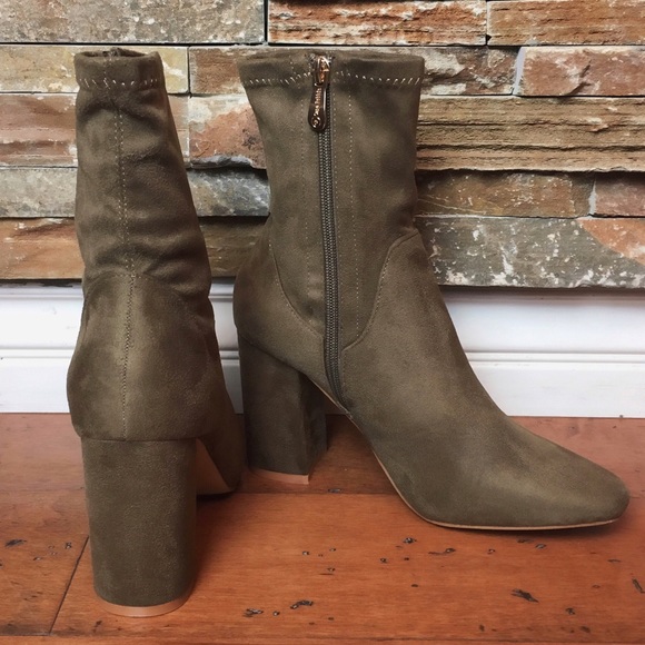 Faux Suede High Ankle Boots - Picture 5 of 5