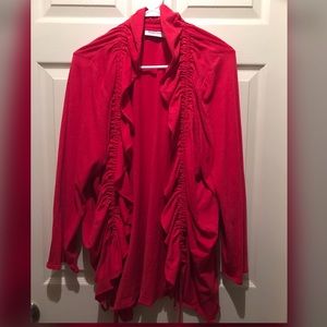 Avenue ruffle cardigan