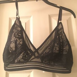 Black lace bralette