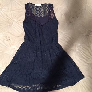 Rewind Navy Lace  Dress