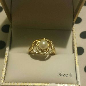 pearl ring size 8