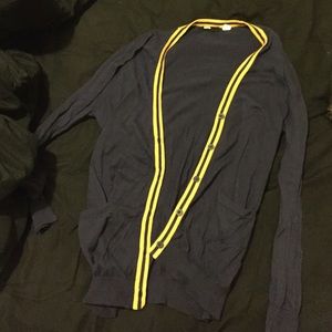 Contrast stripe cardigan