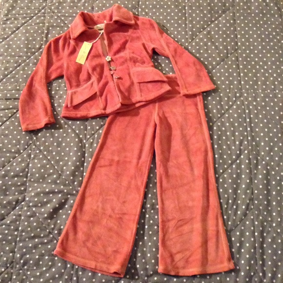 Luna Luna pink velour 3T outfit - new with tags!