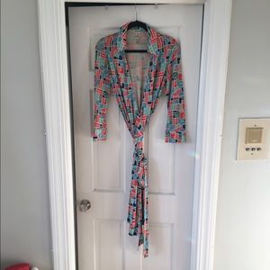 Vintage DVF wrap dress.