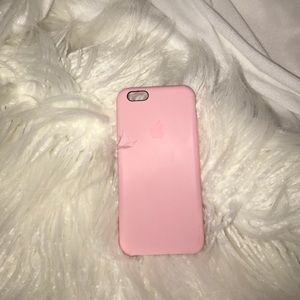 Pink Apple iPhone 6 silicon case