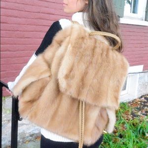 Real Mink Backpack