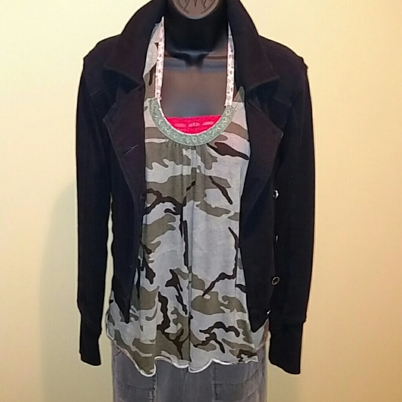 Free People Camo Racerback