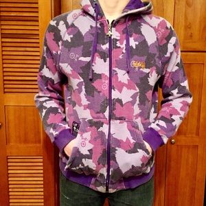 MENS | LRG Purple Camo Leaf Hoodie
