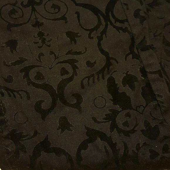 Black velvet detail jeans