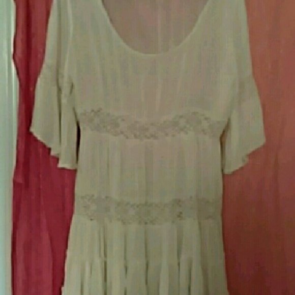 Free People Dresses & Skirts - FREE PEOPLE DREAM CLOUD DRESS in IVORY