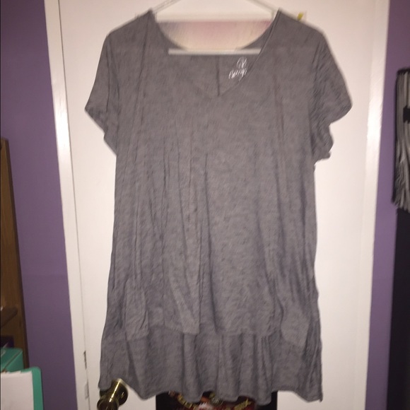 Gray high low top