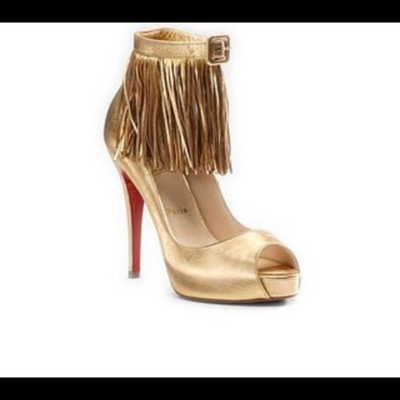Christian Louboutin Evening Short Tina Fringe
