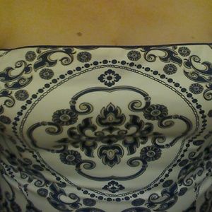 Black and white printed bustier