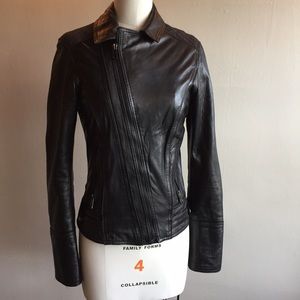 DIESEL Lambskin Leather Jacket
