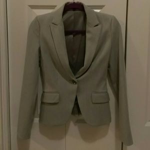 Express Grey Pinstripe Blazer