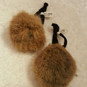 Fur ponytail bands