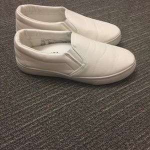 White slip-ons