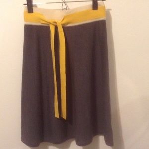 Girls From Savoy Anthropologie Gray Knit Skirt