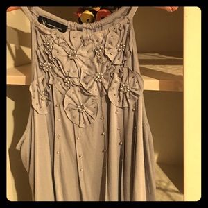 Lovely INC top with earrings to match