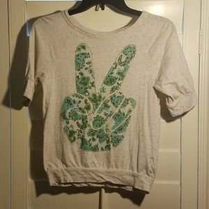 Short Sleeve Peace Tee